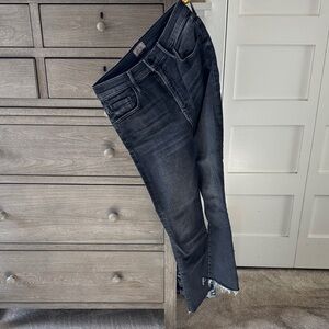 MOTHER The Dazzler Ankle Fray Dark Wash Jeans Sz 27